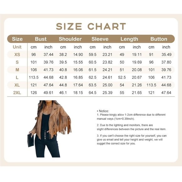 suede fringe jacket - Picture 3 of 3